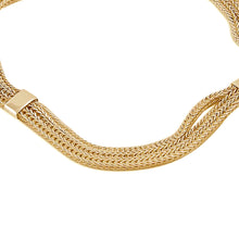 Load image into Gallery viewer, Gold Plated Sterling Silver Naga Chain Bracelet from Peru - Dragon Royalty | NOVICA