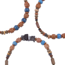 Load image into Gallery viewer, Three Hematite and Ceramic Beaded Bracelets in Earth Tones - Andean Eyes | NOVICA