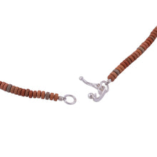 Load image into Gallery viewer, Sterling Silver and Ceramic Beaded Incan Pendant Necklace - Andes Mountain Deity | NOVICA