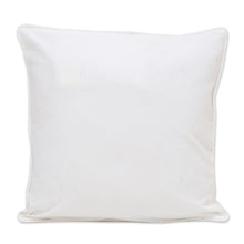 Load image into Gallery viewer, 2 Handmade Black and White Dotted Cotton Cushion Covers - Spherical Delight | NOVICA