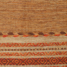 Load image into Gallery viewer, Hand Woven Cotton Geometric Dhurrie Rug from India (2x3) - Delhi Delight in Brown | NOVICA