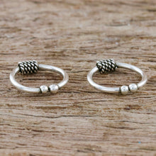 Load image into Gallery viewer, Pair of Modern Thai Sterling Silver Ear Cuff Earrings - Sleek Braid | NOVICA