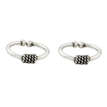 Load image into Gallery viewer, Pair of Modern Thai Sterling Silver Ear Cuff Earrings - Sleek Braid | NOVICA