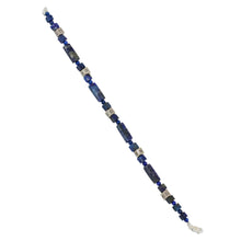 Load image into Gallery viewer, Lapis Lazuli and Silver Beaded Bracelet from Thailand - Indigo Dream | NOVICA