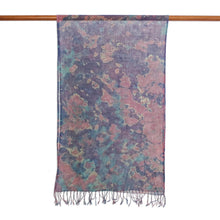 Load image into Gallery viewer, Tied-Dyed Cotton Wrap Scarf in Pink and Purple from Thailand - Fantastic Colors | NOVICA