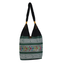 Load image into Gallery viewer, Colorful Cotton Blend Shoulder Bag from Thailand - Thai Mood | NOVICA