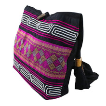 Load image into Gallery viewer, Cotton Blend Shoulder Bag in Pink from Thailand - Charming Diamonds | NOVICA