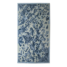 Load image into Gallery viewer, Blue and Grey Floral Wool Area Rug (5x8) from India - Blue Majestic Garden | NOVICA