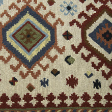 Load image into Gallery viewer, Hand-Tufted Geometric Wool Area Rug (5x8) from India - Heritage and Style | NOVICA