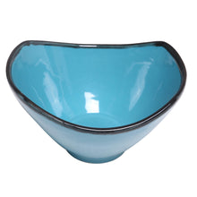 Load image into Gallery viewer, Handcrafted Blue Ceramic Bowl from Indonesia - Blue Wave | NOVICA