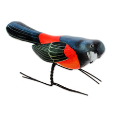 Load image into Gallery viewer, Ceramic Figurine of an Orchard Oriole Bird from Guatemala - Orchard Oriole | NOVICA