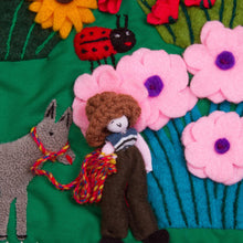 Load image into Gallery viewer, Cotton Blend Valley Garden Stream Applique Wall Hanging - Garden Stream | NOVICA