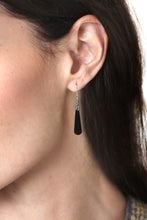 Load image into Gallery viewer, Sterling Silver Lava Stone Midnight Drops Dangle Earrings - Midnight Drops | NOVICA
