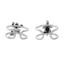 Load image into Gallery viewer, Frog and Turtle Sterling Silver Ear Cuffs from Thailand - Frog and Turtle | NOVICA