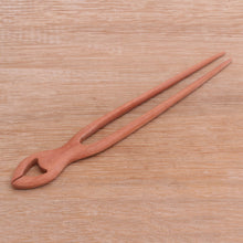 Load image into Gallery viewer, Handcrafted Sawo Wood Hair Pin from Bali - Konde | NOVICA