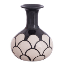 Load image into Gallery viewer, Petal Motif Chulucanas Ceramic Decorative Vase from Peru - Chulucanas Petals | NOVICA