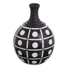 Load image into Gallery viewer, Square Motif Chulucanas Ceramic Decorative Vase from Peru - Chulucanas Squares | NOVICA