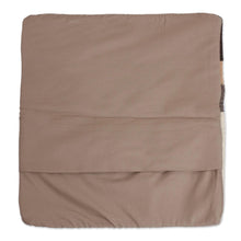 Load image into Gallery viewer, Ivory and Brown Fret Motif Handwoven Wool Cushion Cover - Fret Waves in Brown | NOVICA