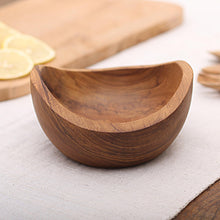 Load image into Gallery viewer, Handmade Teak Wood Snack Bowl from Bali - Brown Shell | NOVICA