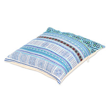 Load image into Gallery viewer, Hmong Cotton Blend Cushion Covers from Thailand - Hmong Nature | NOVICA