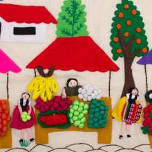 Load image into Gallery viewer, Cultural Cotton Arpillera Table Runner from Peru - Andean Market | NOVICA