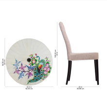 Load image into Gallery viewer, Floral Paper Parasol from Thailand - Peacock and Flowers | NOVICA