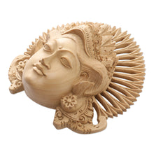 Load image into Gallery viewer, Hand-Carved Wood Mask of a Janger Dancer from Indonesia - Beautiful Janger | NOVICA