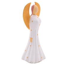 Load image into Gallery viewer, Handcrafted Albesia Wood Angel Statuette from Bali - Angel Wonder | NOVICA