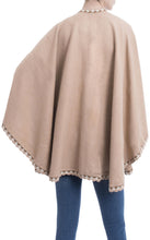 Load image into Gallery viewer, Alpaca Blend Ruana in Caramel from Peru - Cozy Holiday in Caramel | NOVICA