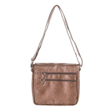 Load image into Gallery viewer, Synthetic Leather Messenger Bag in Mahogany from Costa Rica - Mahogany Explorer | NOVICA