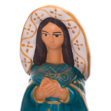Load image into Gallery viewer, Handcrafted Ceramic Nativity Scene in Blue (Set of 8) - Arrival of Jesus | NOVICA