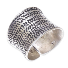 Load image into Gallery viewer, Patterned Sterling Silver Wrap Ring from Thailand - Breath of Autumn | NOVICA