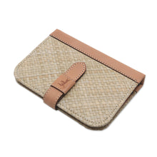Load image into Gallery viewer, Beige Woven Pandanus Leaf Six-Ring Binder for Journal - Archer's Mark | NOVICA