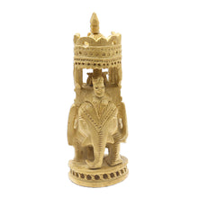 Load image into Gallery viewer, Hand-Carved Kadam Wood Elephant Figurine from India - Royal Expedition | NOVICA