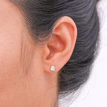 Load image into Gallery viewer, Round Sterling Silver Stud Earrings from Thailand - Round Simplicity | NOVICA