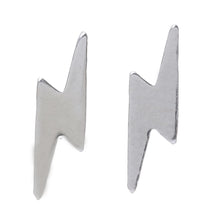 Load image into Gallery viewer, Lightning Bolt Sterling Silver Stud Earrings from Thailand - Electric Energy | NOVICA