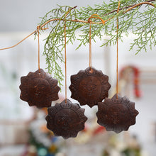 Load image into Gallery viewer, Handmade Sun Coconut Shell Ornaments from Bali (Set of 4) - Tegalalang Sun | NOVICA