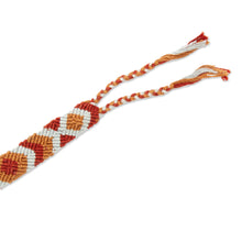 Load image into Gallery viewer, Earth-Tone Cotton Macrame Wristband Bracelet from Mexico - Earthen Oasis | NOVICA