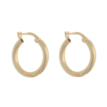 Load image into Gallery viewer, 18k Gold Plated Sterling Silver Hoop Earrings from Peru - Classic Sheen | NOVICA