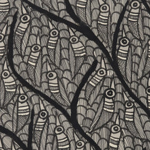 Load image into Gallery viewer, Black and White Madhubani Tree Painting from India - Abode of Birds | NOVICA