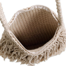 Load image into Gallery viewer, Hand-Knotted Cotton Sling with Fringes from Bali - Malang Majesty | NOVICA
