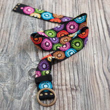 Load image into Gallery viewer, Multicolored Embroidered Wool Belt from Peru - Andean Multicolor | NOVICA