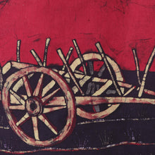 Load image into Gallery viewer, Village Scene Batik Cotton Wall Hanging from India - Spring Village Scene | NOVICA