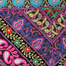 Load image into Gallery viewer, Paisley Motif Cotton Blend Patchwork Wall Hanging from India - Paisley Glamour | NOVICA