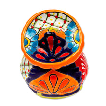 Load image into Gallery viewer, Talavera-Style Ceramic Figurine of a Mariachi with a Guitar - Guitar Mariachi | NOVICA