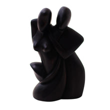 Load image into Gallery viewer, Hand-Carved Wood Sculpture of Two Lovers from Indonesia - A Couple in Love | NOVICA