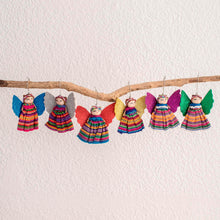 Load image into Gallery viewer, Cultural Cotton Angel Ornaments from Guatemala (Set of 6) - Quitapenas Angels | NOVICA