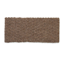 Load image into Gallery viewer, Chestnut 100% Baby Alpaca Honeycomb Pattern Knit Headband - Wavelength in Chestnut | NOVICA