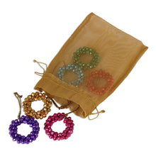 Load image into Gallery viewer, Assorted Steel Bell Wreath Ornaments from India (Set of 7) - Jingling Wreaths | NOVICA