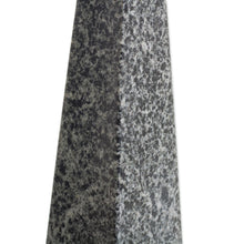 Load image into Gallery viewer, Tourmaline and Quartz Obelisk Gemstone Figurines (Pair) - Speckled Obelisks | NOVICA
